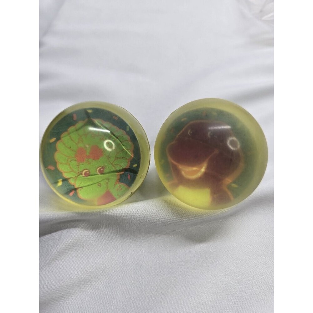 Vintage 2000 Lyons Partnership Barney And Baby Bop Rubber Ball Lot Of 2